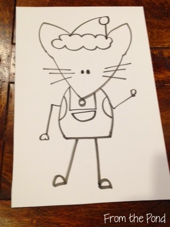 Blog Hoppin': Christmas Mouse Directed Drawing
