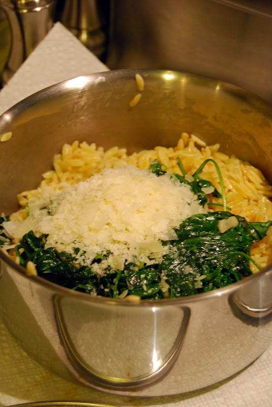 Orzo Pasta with Spinach and Parmesan Life Tastes Good