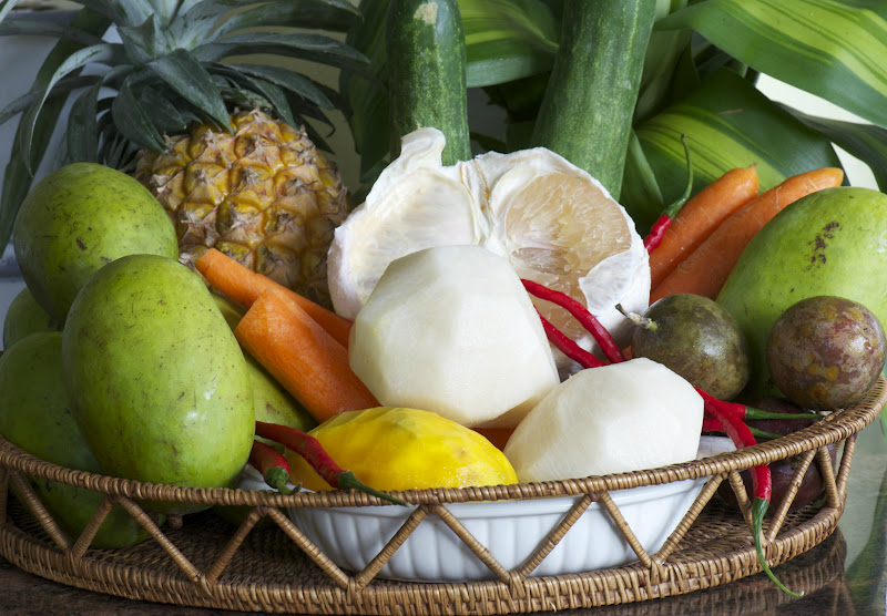 Indonesian Medan Food Rujak Serut Aceh Aromatic Mix Fruit Salad