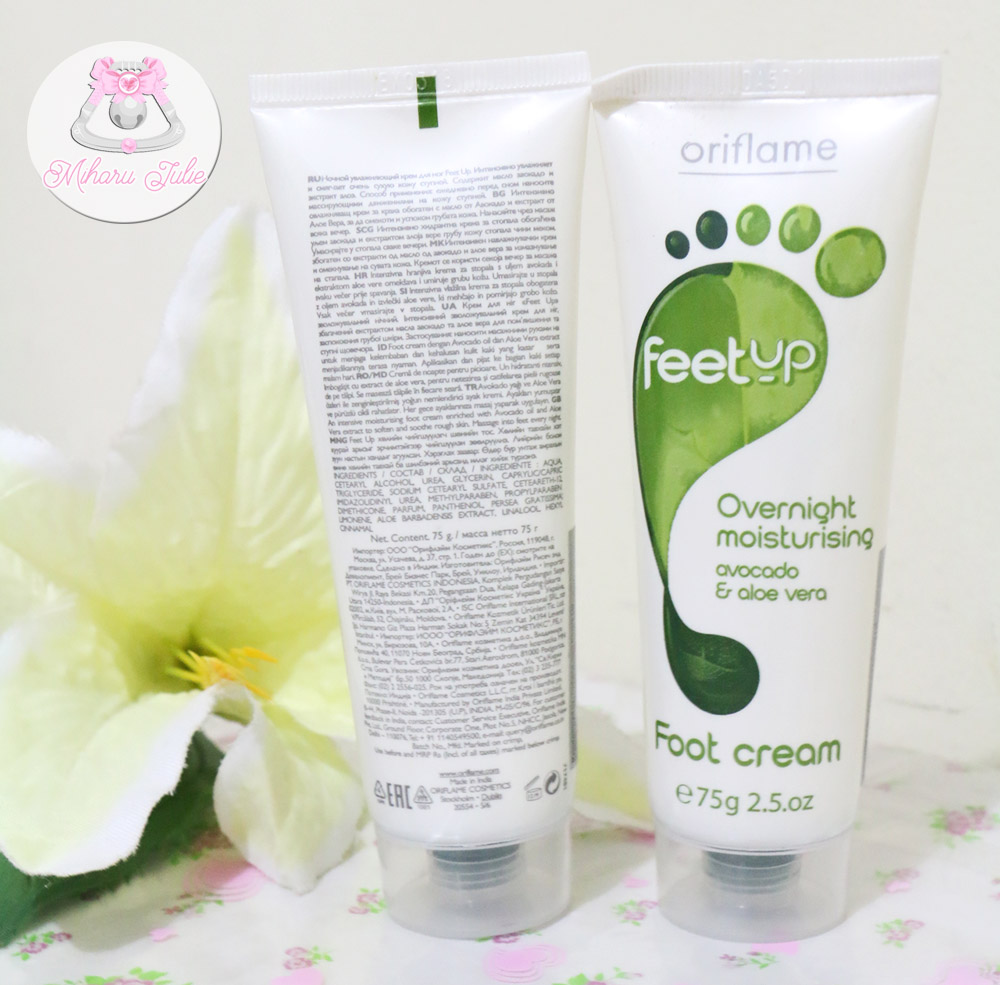 Oriflame Feet Up Overnight Moisturising Foot Cream Review indonesia