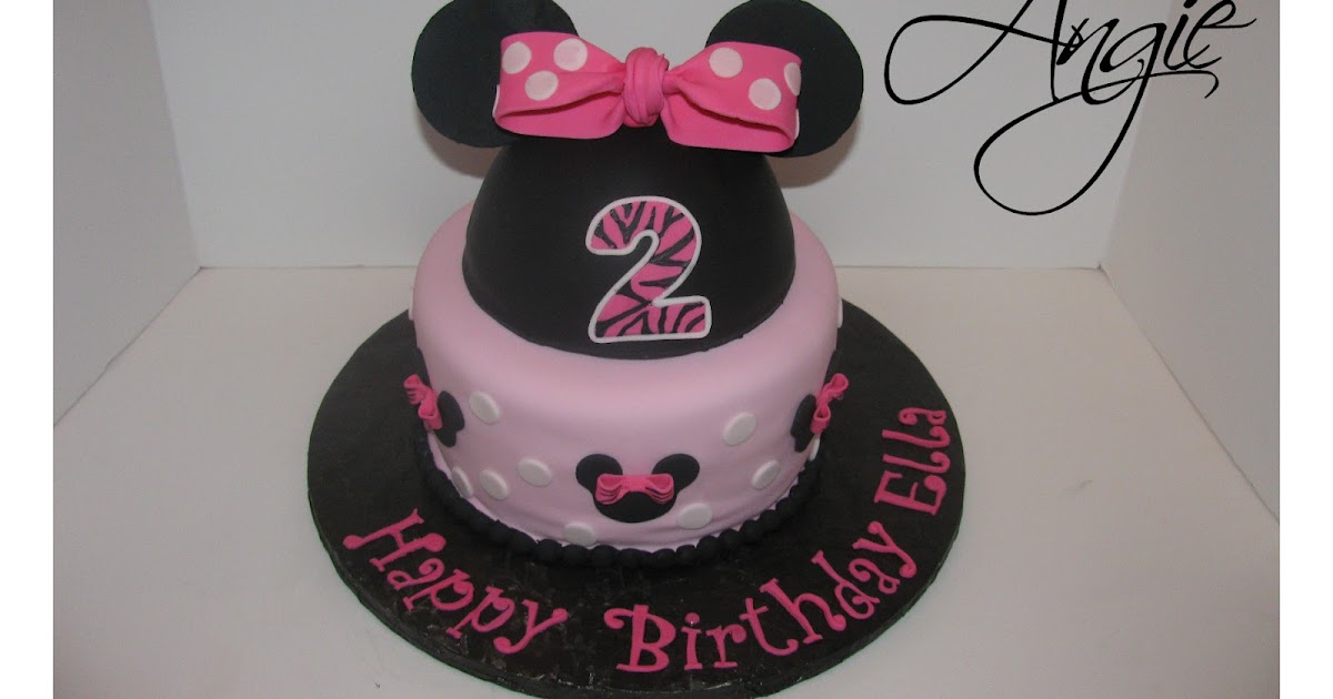 SCRAPPIN MEMORIES: minnie mouse cake