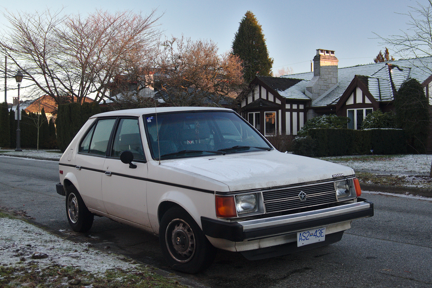 Old Parked Cars Vancouver 1989 Dodge Omni