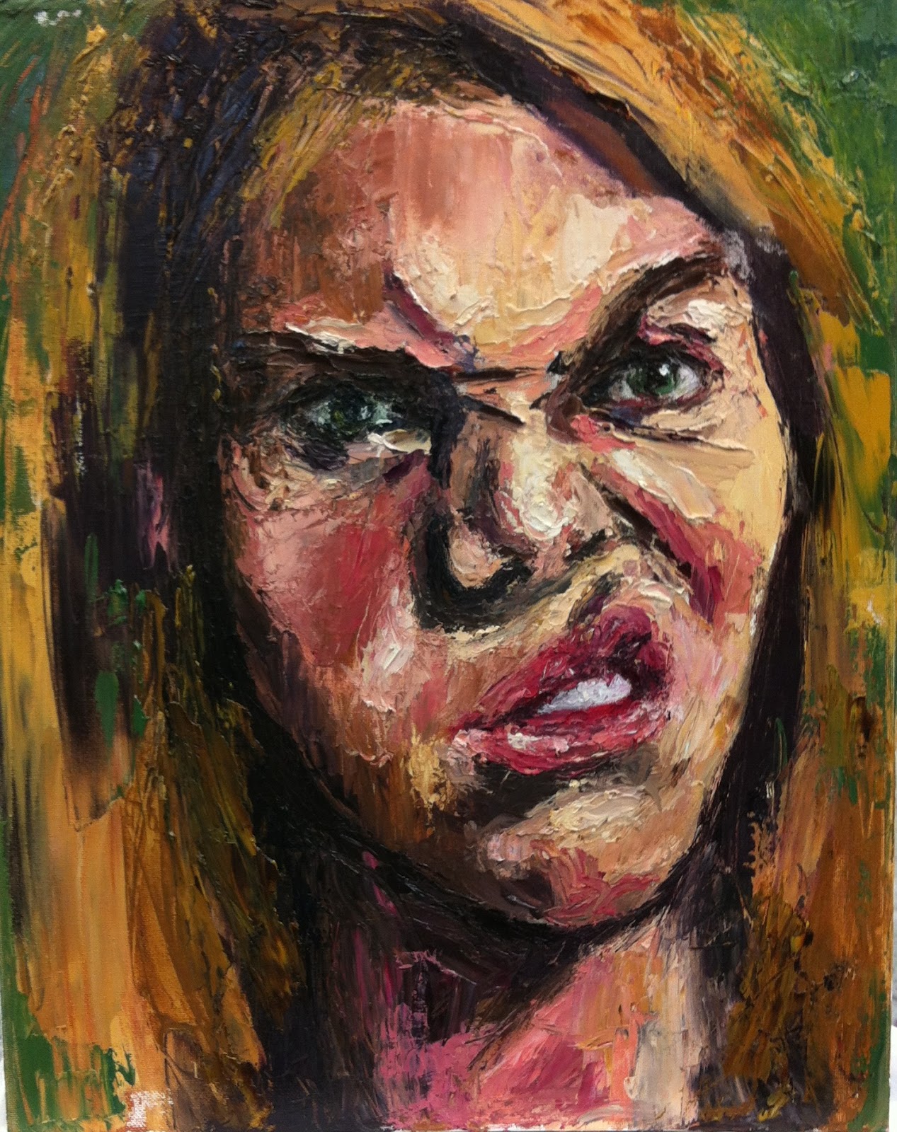 Painting 260 Palette Knife Portrait