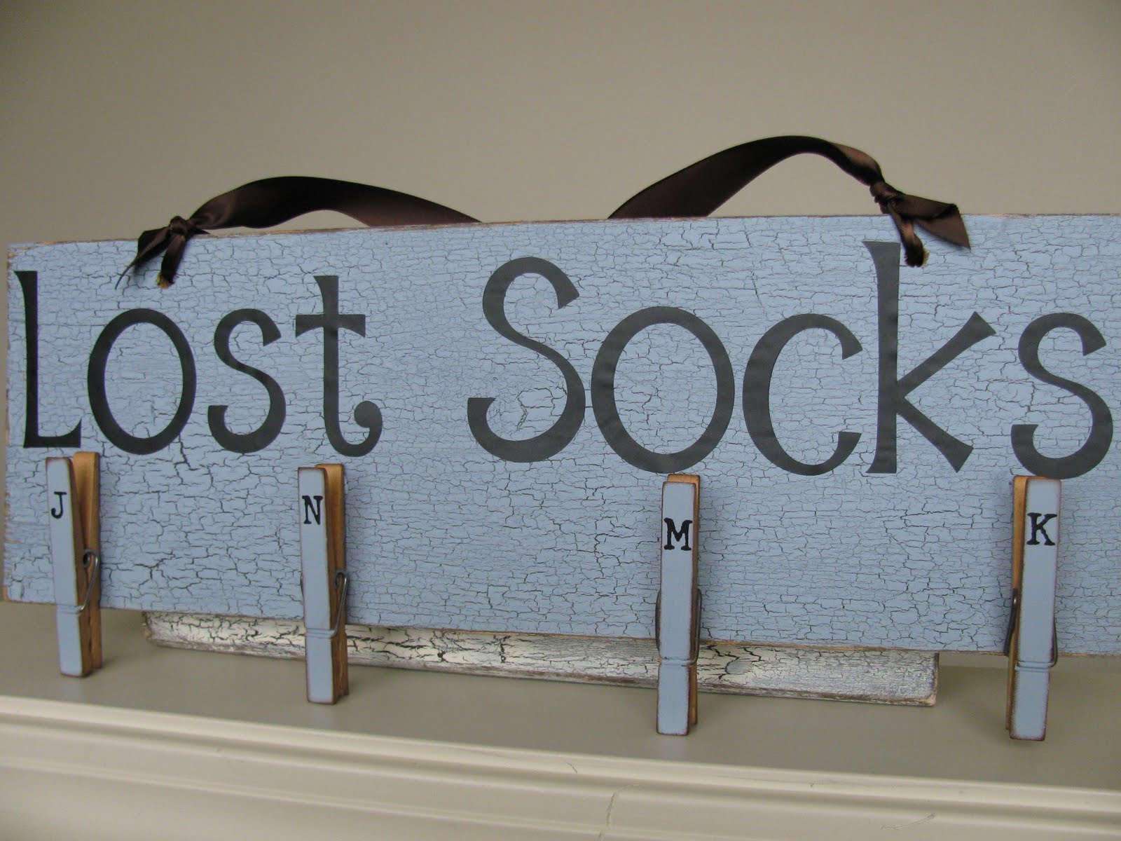 My Crafty Playground Lost Socks hanger/board