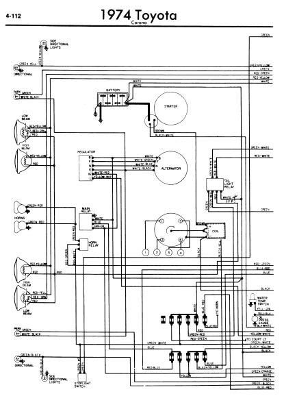Toyota Corona 1974 Wiring Diagrams | Online Manual Sharing