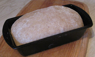homemade loaf rising