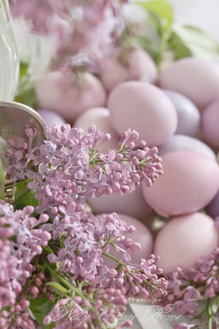 Easter decor White Ironstone Cottage