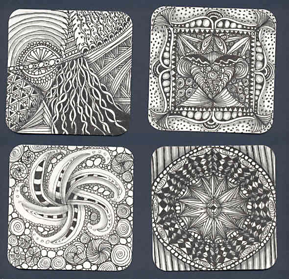 Deb Ammerman Art and Design 4 New zentangle tiles