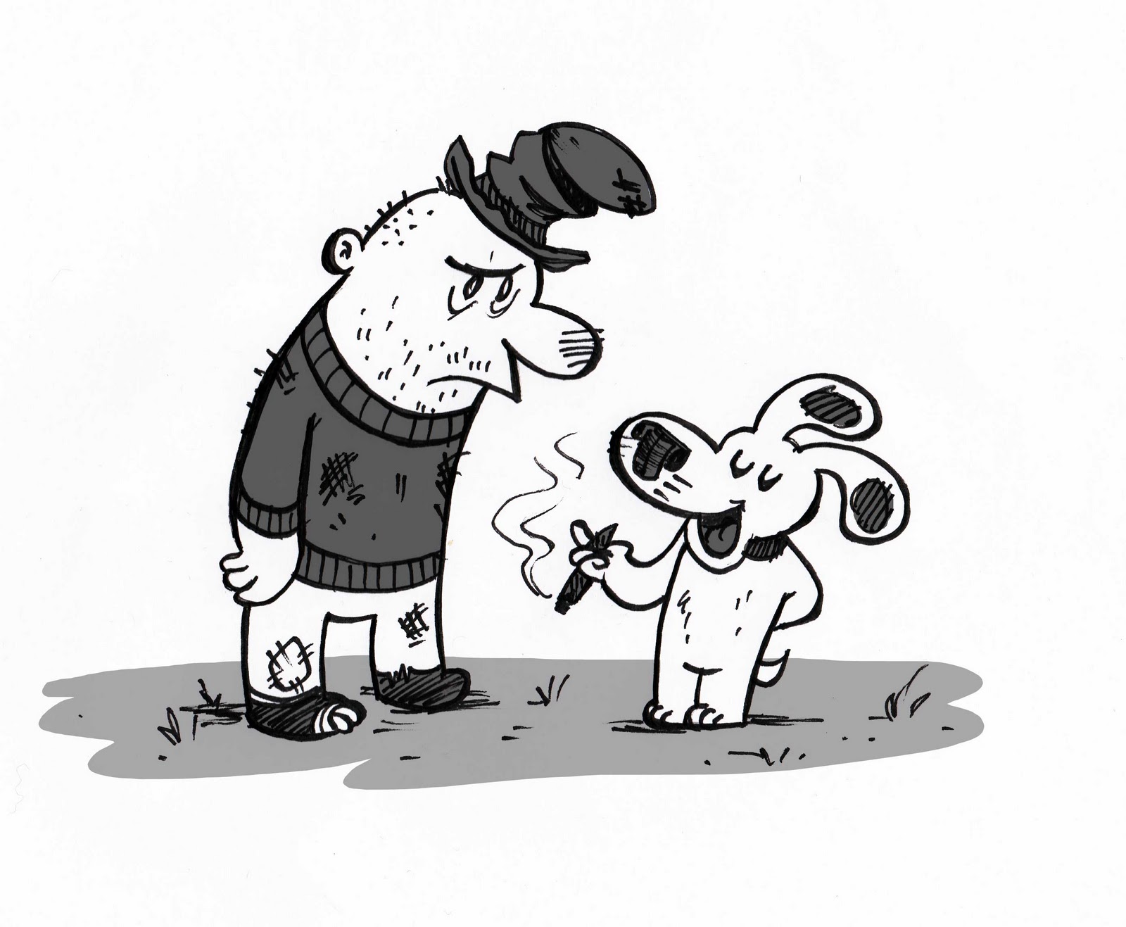 David Kantrowitz Art Blog Hobo & Dog