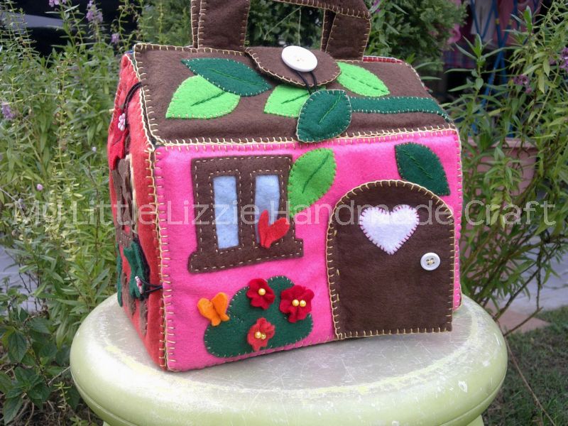 felt doll house