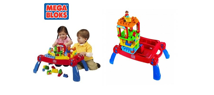mega bloks build and go table
