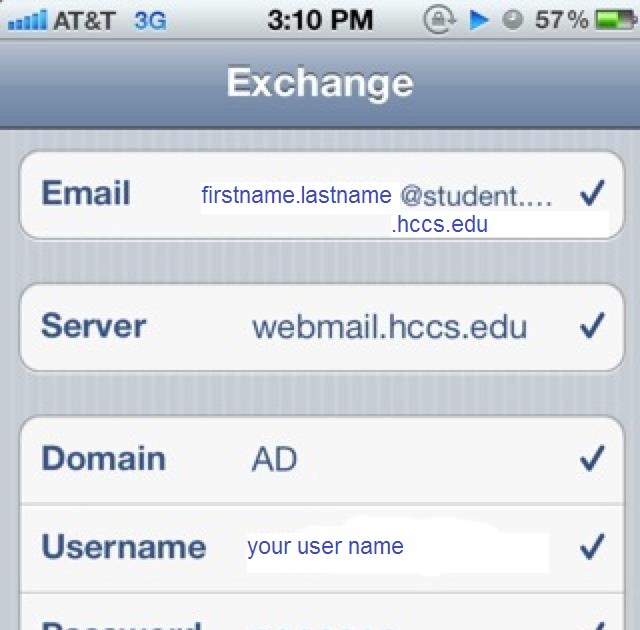 Vango Versa How to set up Houston Community College (HCC) Email on