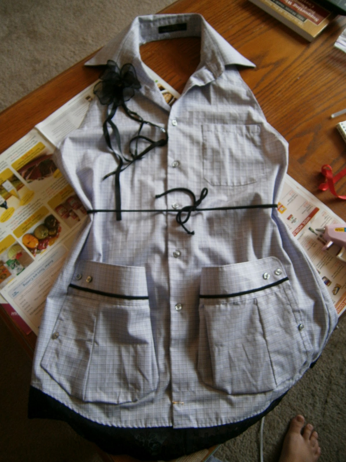 DIY with Jeana Men's Shirt Turned Apron