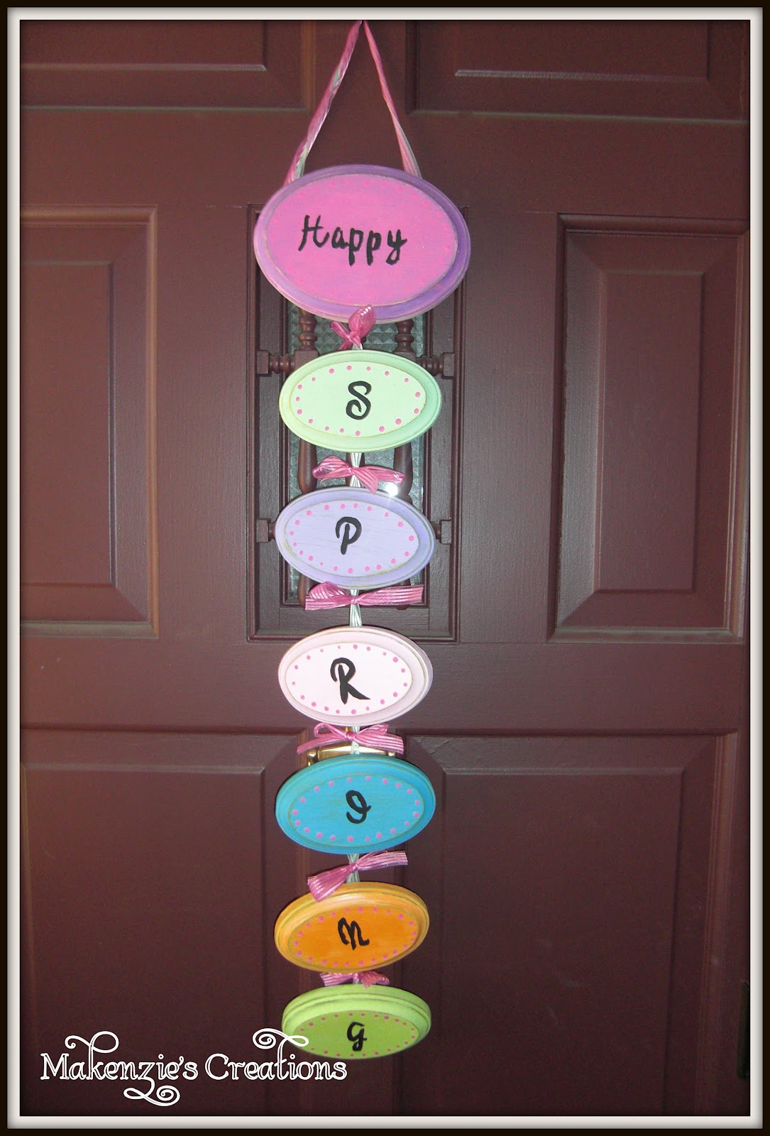 Makenzie's Creations DIY Door Hanger Spring Theme