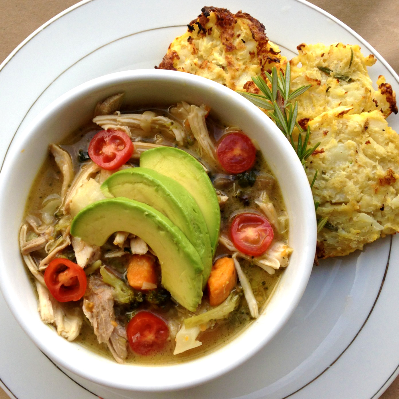 Live Right Be Healthy Roasted Chicken, Homemade Chicken Broth, and