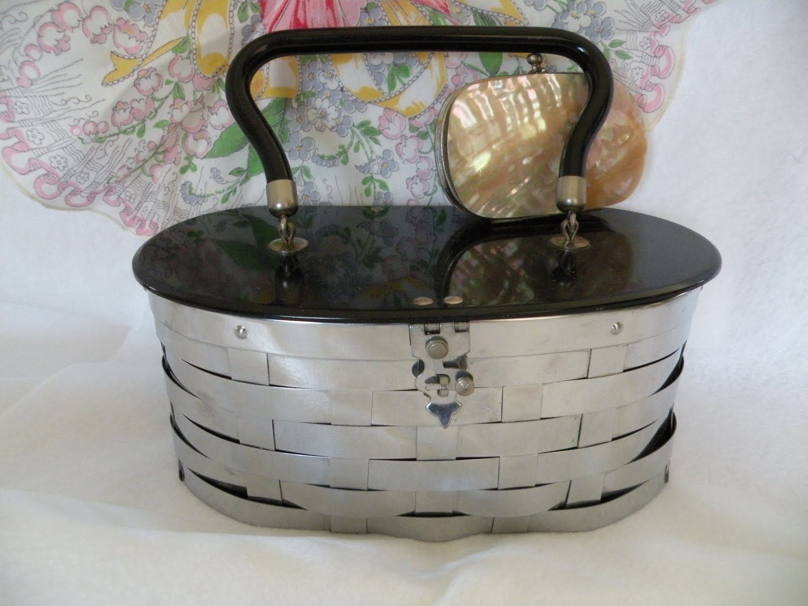 Love Too Junk Vintage Metal Basket Purses with Some Lucite Thrown In