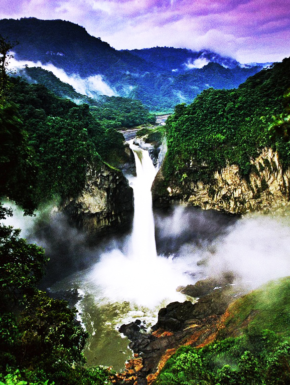 Waterfall in amazon rainforest Amazon River waterfall, Brazil PixoHub