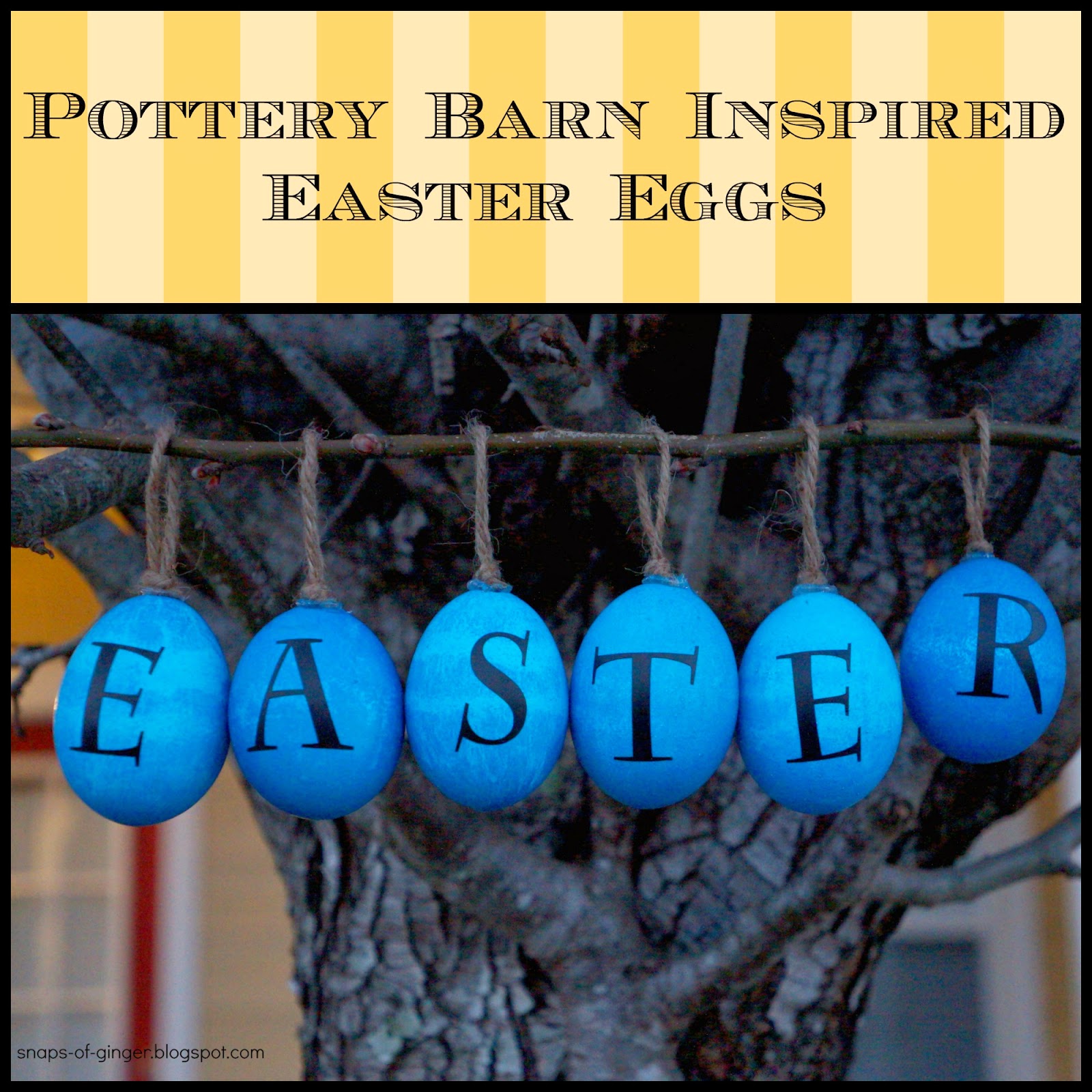 Snaps of Ginger Pottery Barn Inpired Easter Eggs