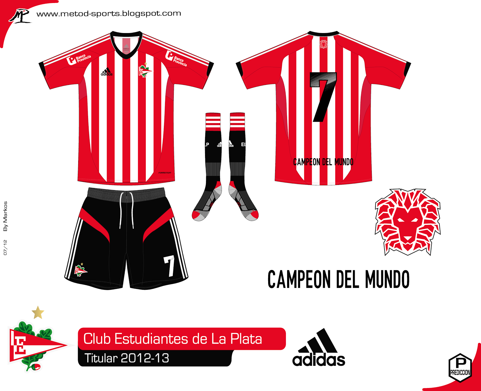 Metod Sports: Estudiantes de La Plata 2012-13 Adidas ...