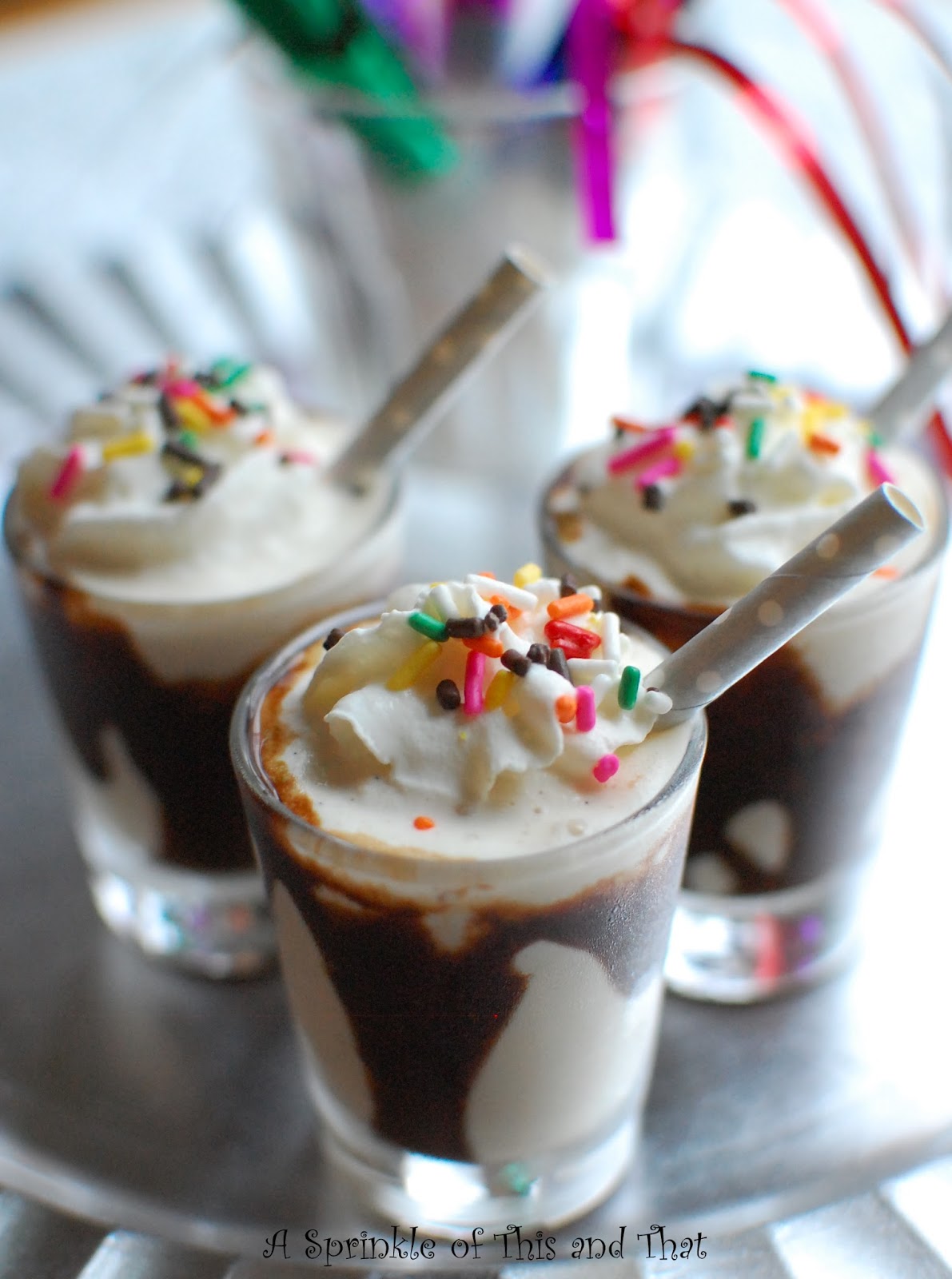 A Sprinkle of This and That Kahlua Shake Shots