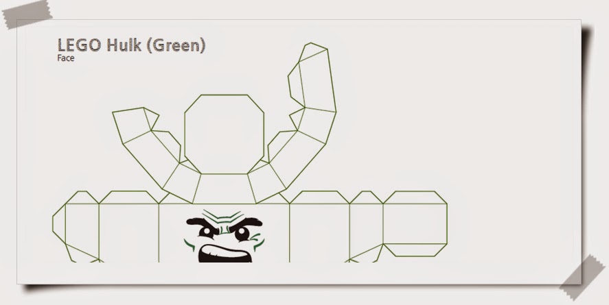 lego paper craft