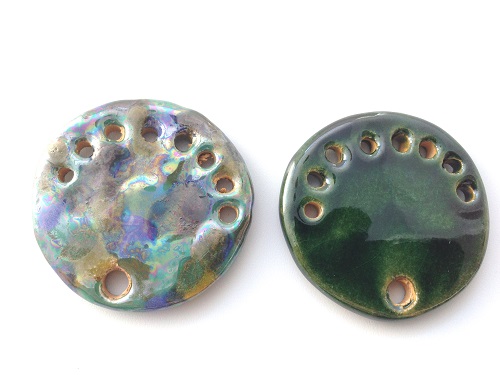 kazuri pendant discs