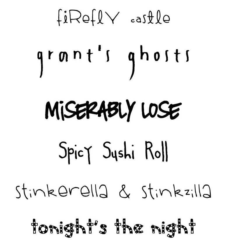 Freebies scrapbook fonts