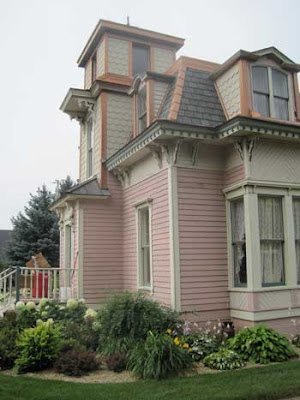 Side view of the Hall House, showing the cupola