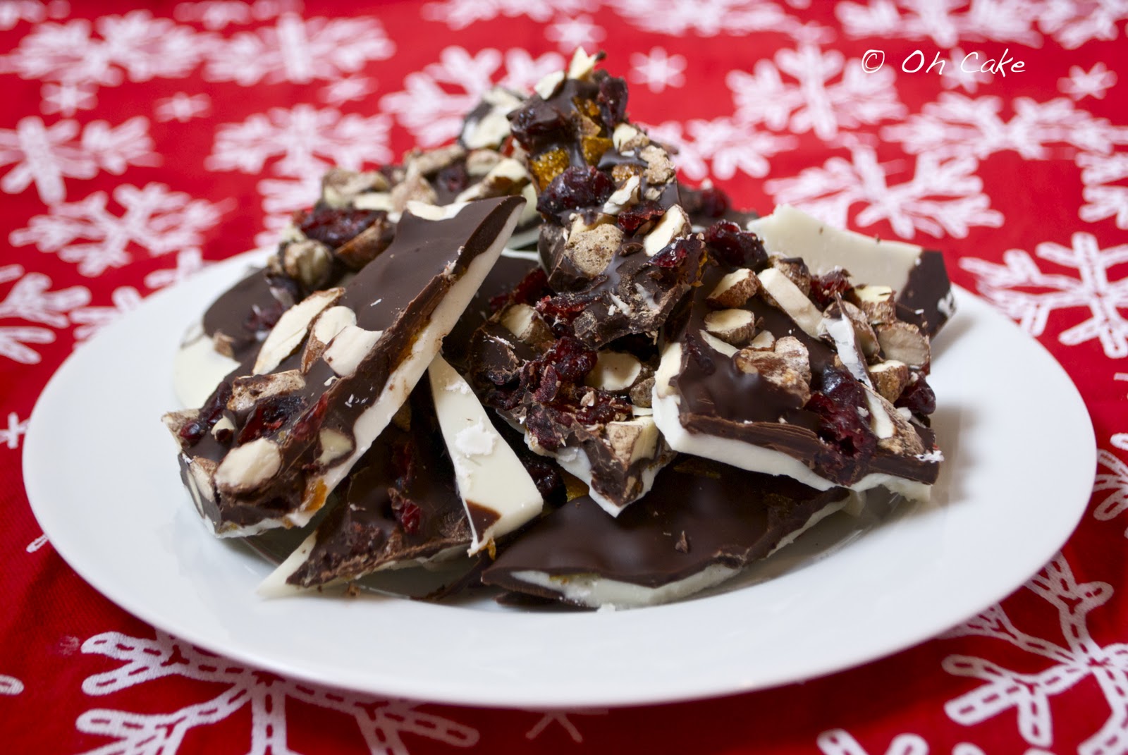 Oh Cake Fruit & Nut Chocolate Bark and Kids Christmas Bark A Family Sunday Recipe