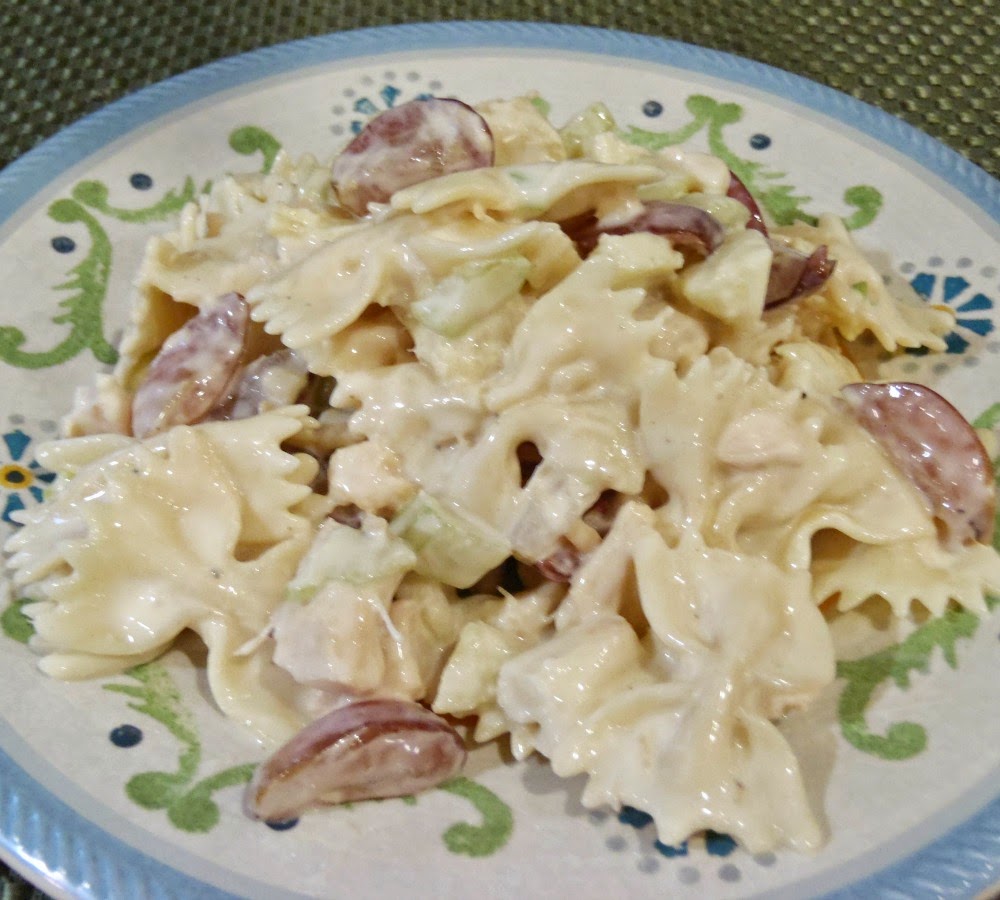 Aunt Peg's Recipe Box Colleen's Chicken Pasta Salad with Grapes