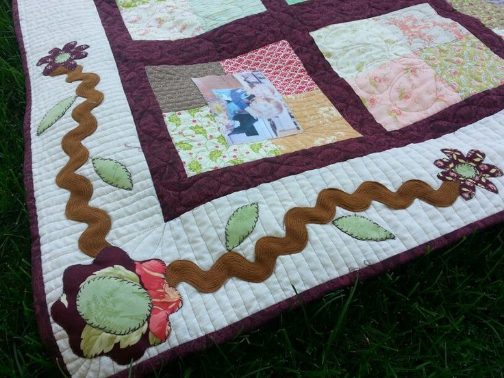 food & fabric my vegan life Family Photo Quilt