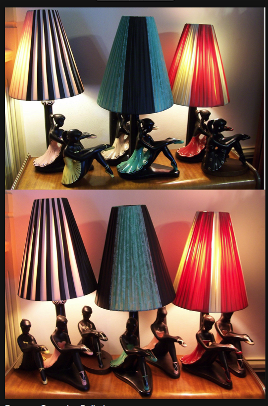 How 1950s Black Lady Lamps
