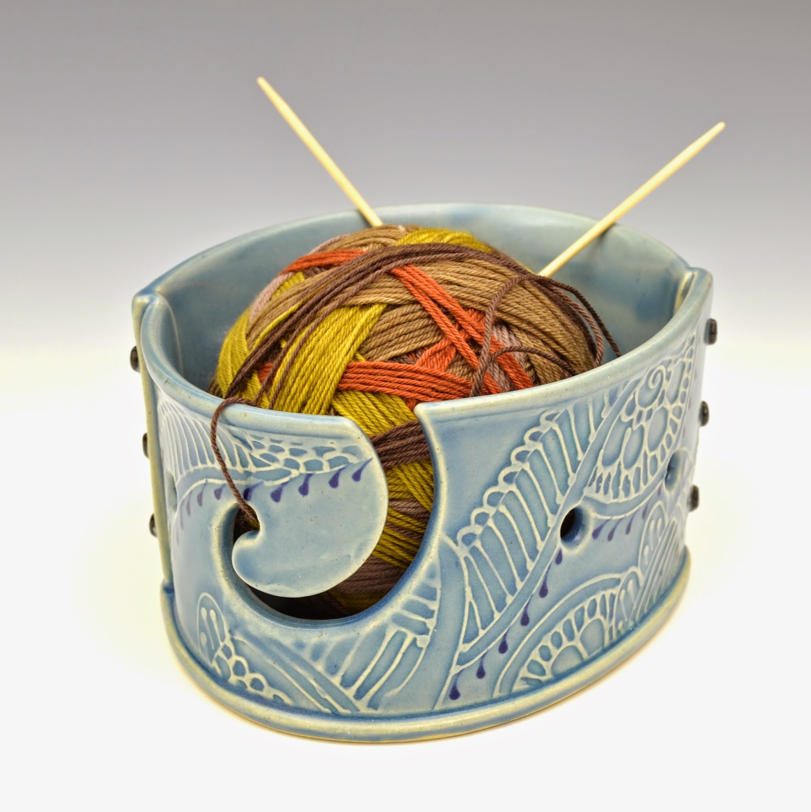 Creative with clay Pottery by Charan Sachar Yarn bowls... This was