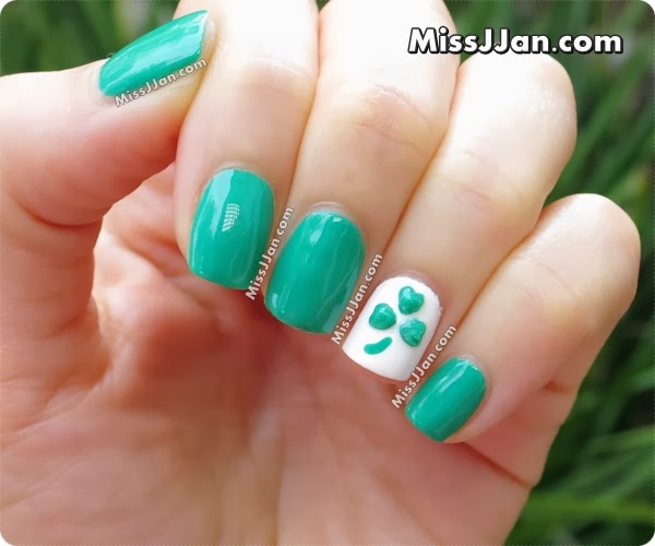 Missjjan S Beauty Blog St Patrick S Day Nail Art 3d Design