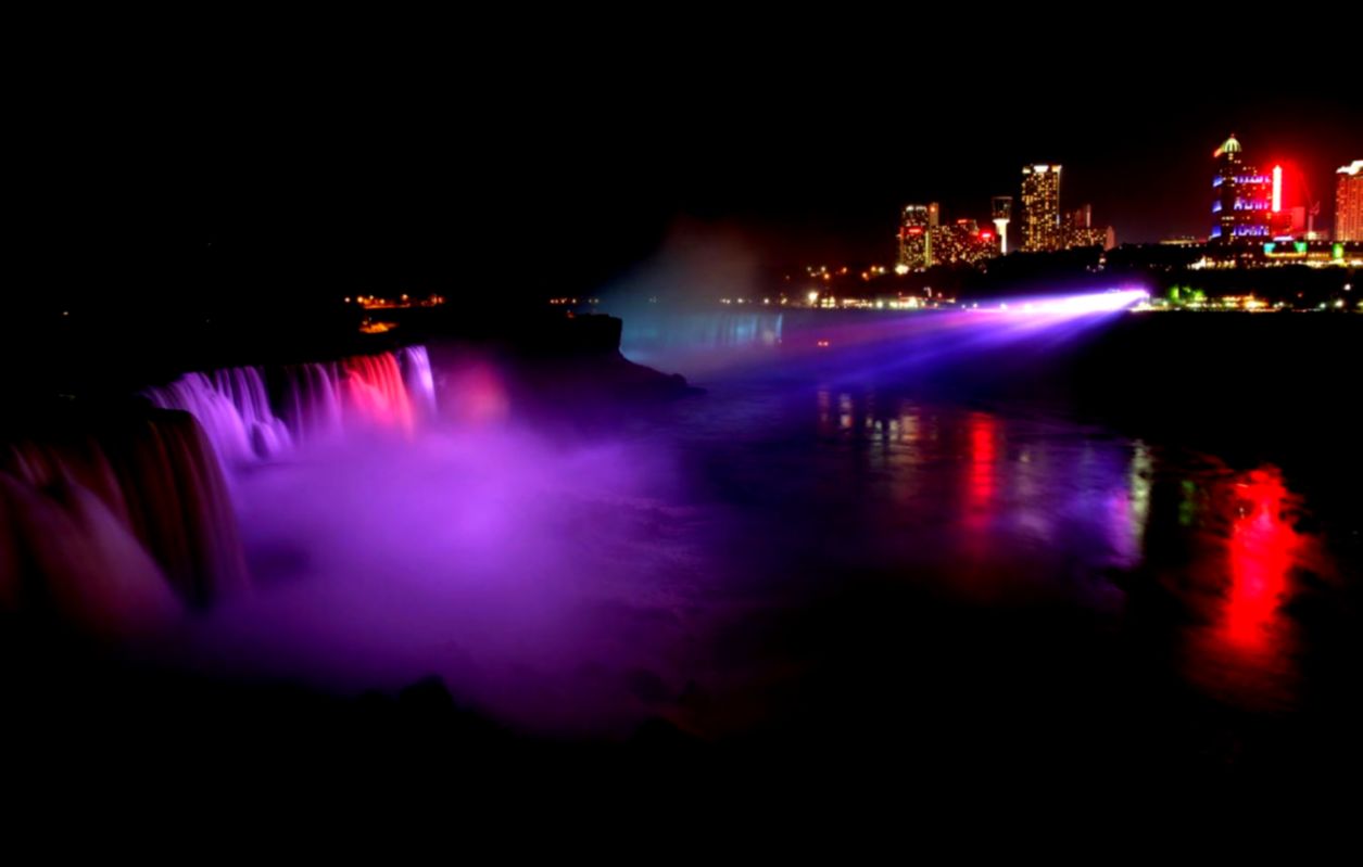 Niagara Falls Beautiful Blue And Purple Night Wallpaper Free Niagara Falls Beautiful Blue And Purple Night Wallpaper Free