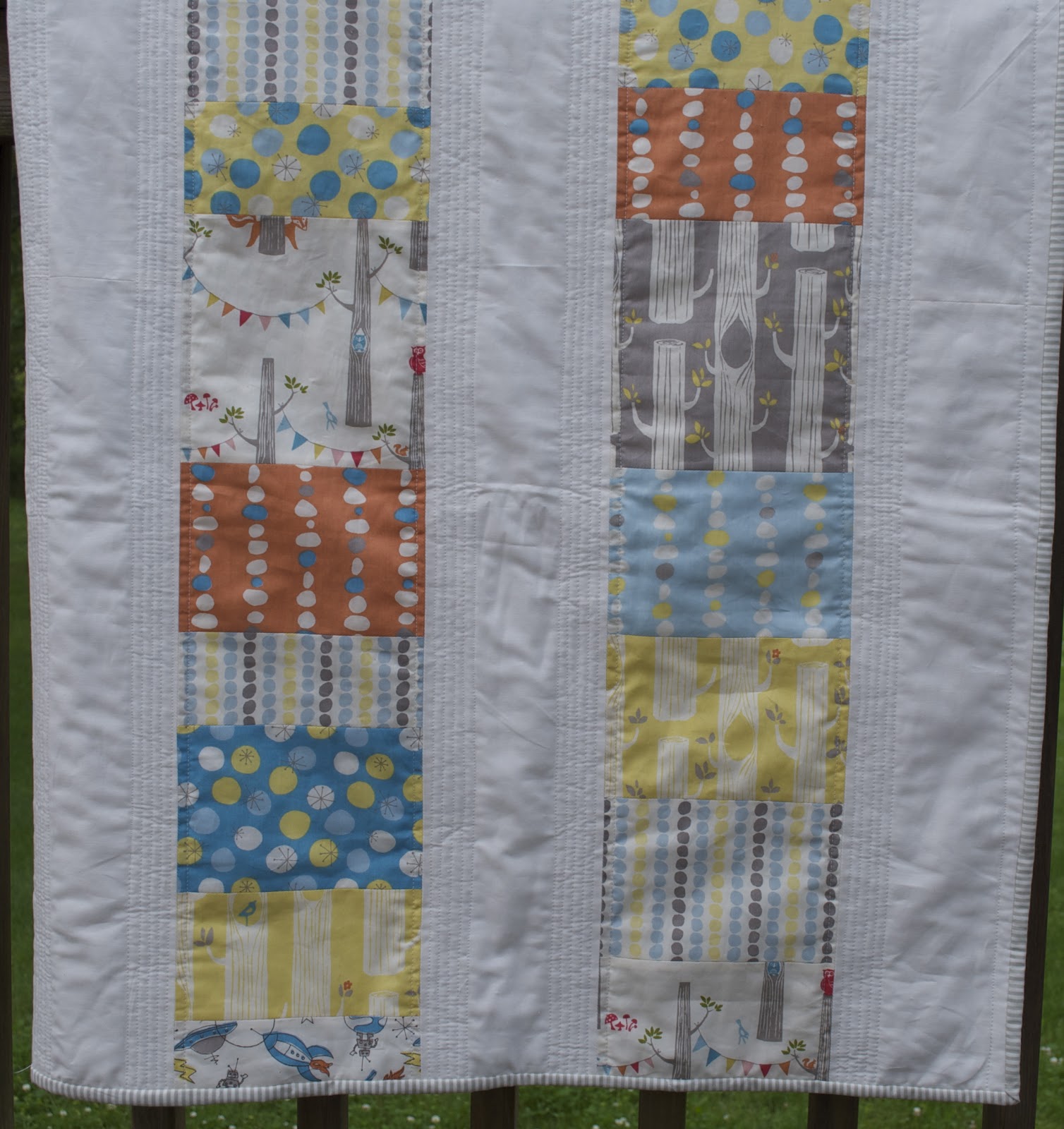 Let's begin sewing... Stacked coin quilt completed