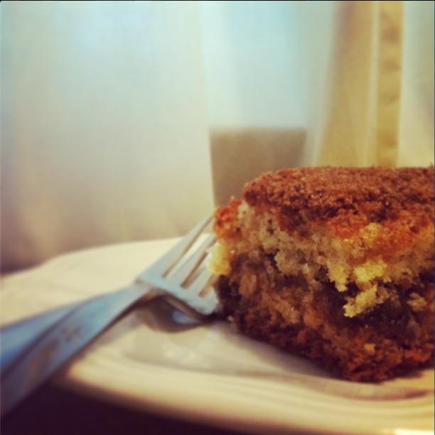 kay.em.kay Chia Seed Coffee Cake (eggless coffee cake)