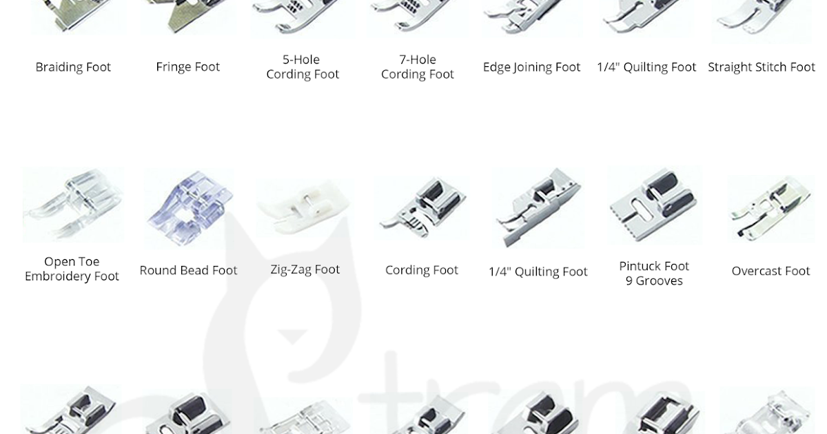Stram Stitches Presser Feet Guide