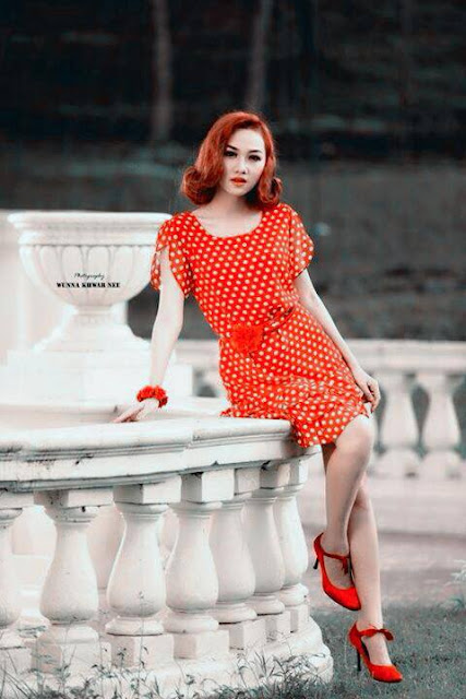 Thinzar Nwe Win myanmar attractive actress