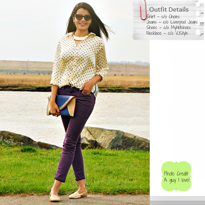 colored jeans outfits