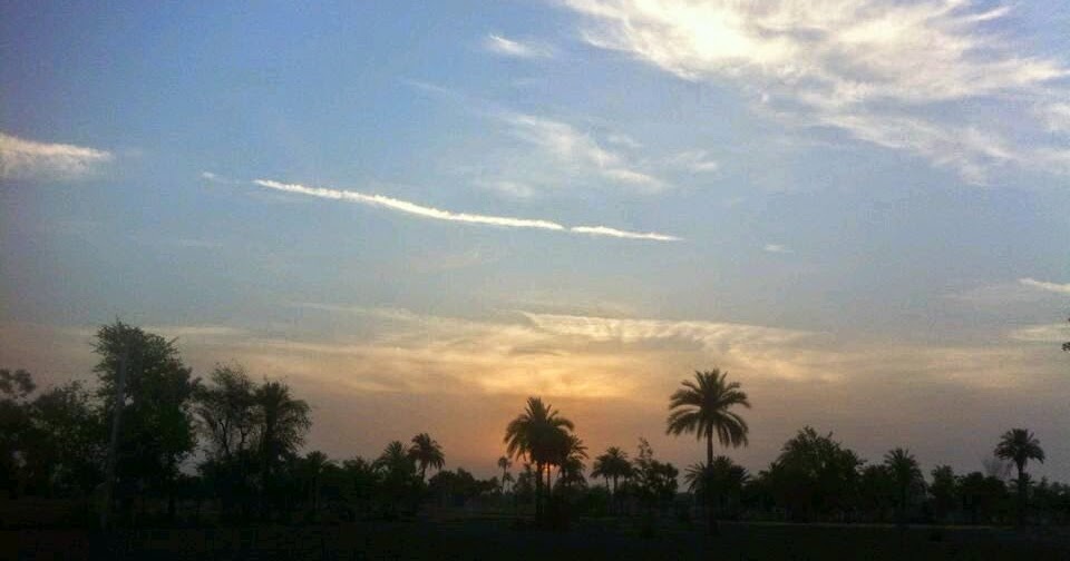 Sunset Scene in Village, Punjab, Pakistan - Karamat Adeel