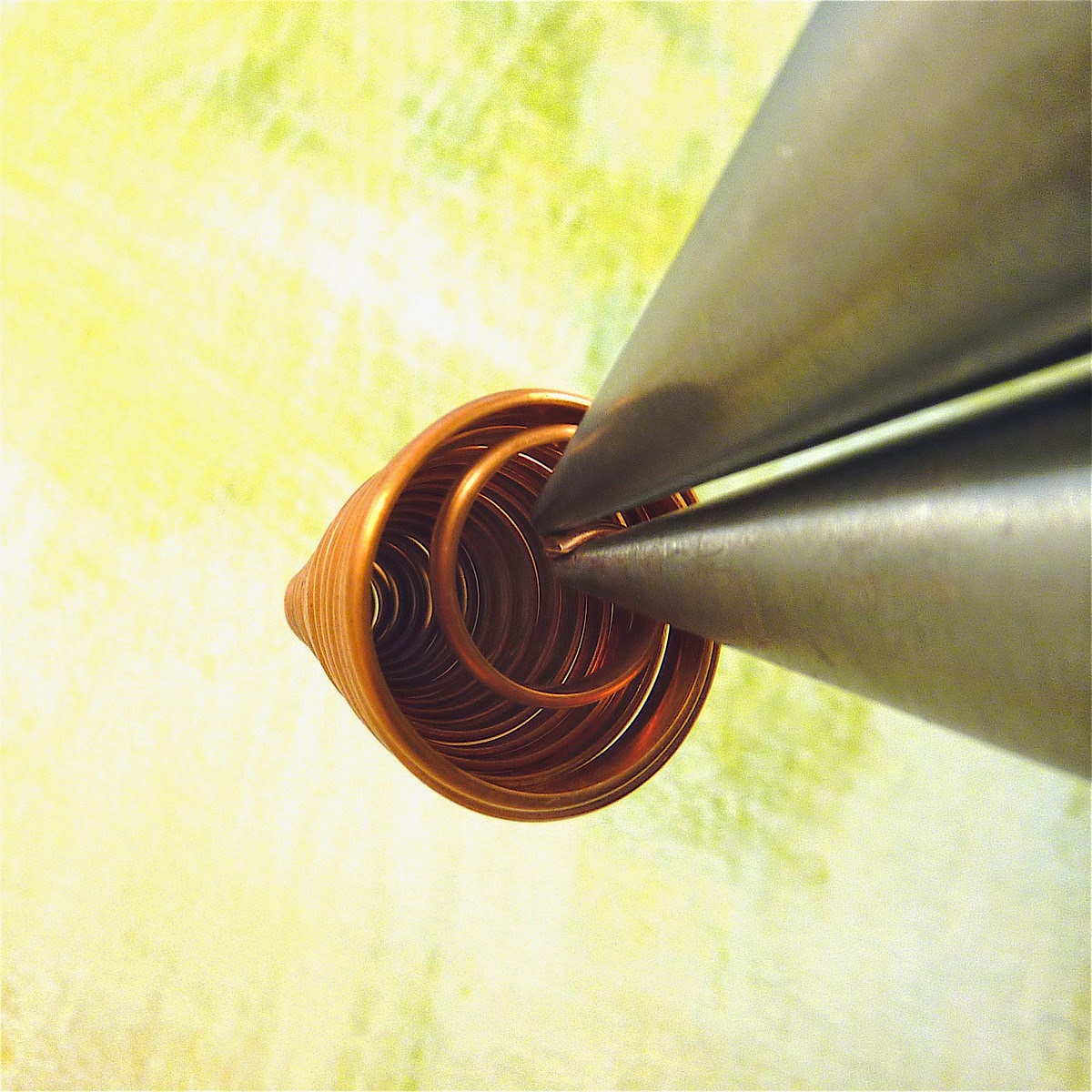 Sharilyn Miller FREE Tutorial Copper Cone Earrings!