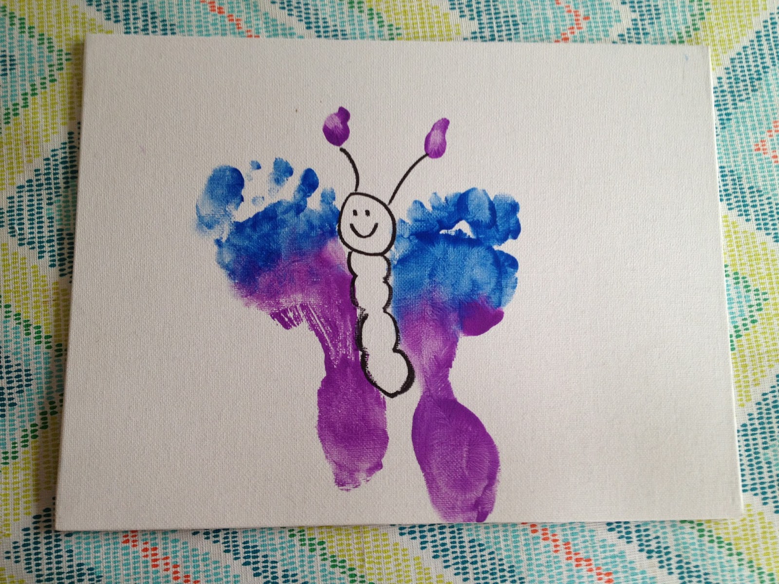 Crafty Kris Footprint Art Butterfly