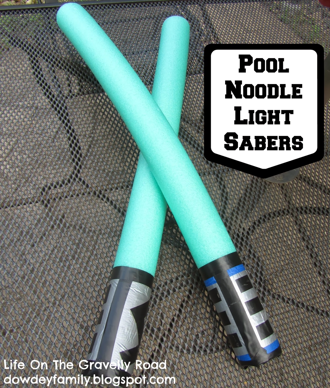 Life on the Gravelly Road Pool Noodle Light Sabers