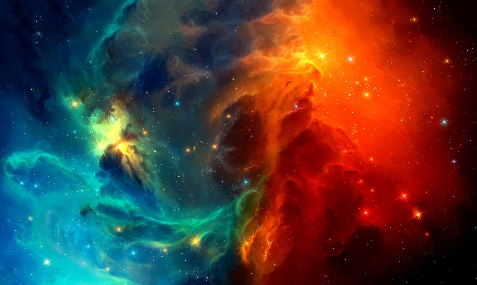 Colorful Space Nebula Colorful Space Nebula