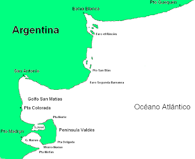 Golfo+Nuevo+Chubut Caso osni en Argentina 1960: Cuando la marina Argentina hunde 2 objetos submarino no identificados en los años 60