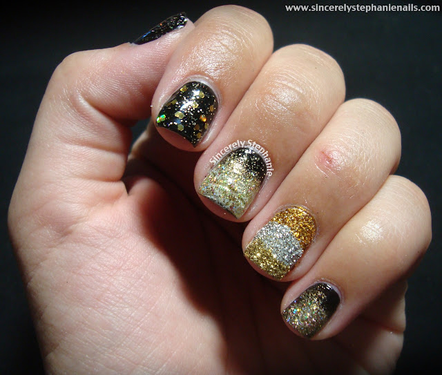 glitter nails