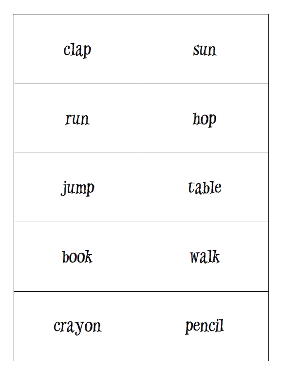 Fun For First Noun and Verb Sort Freebie, Martha Stewart Glitter