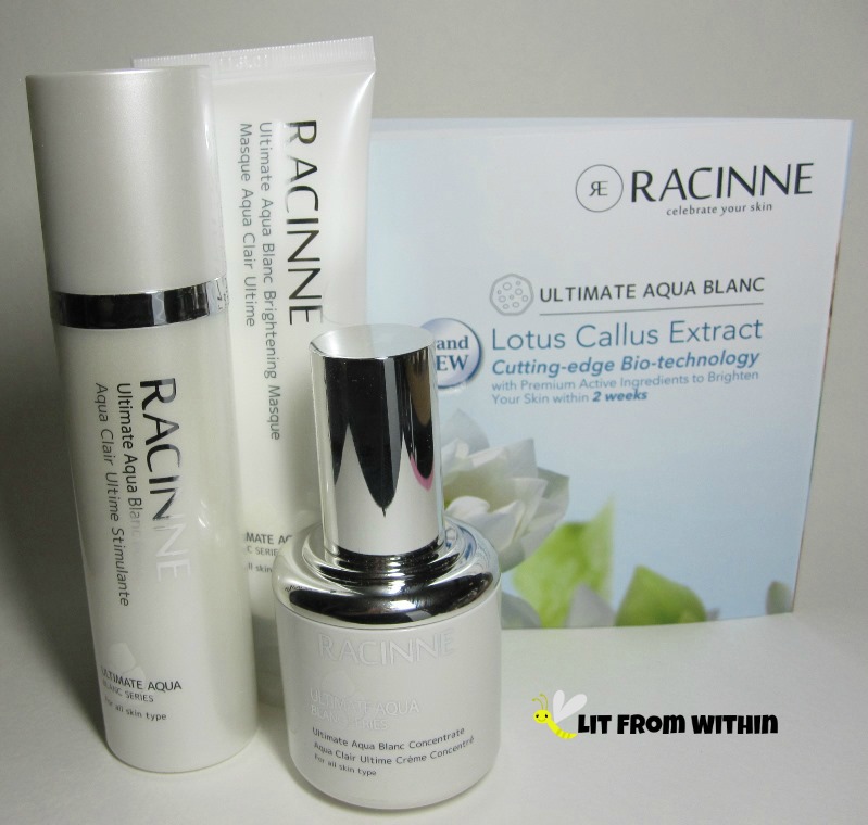 Lit from Within: Racinne Ultimate Aqua Blanc