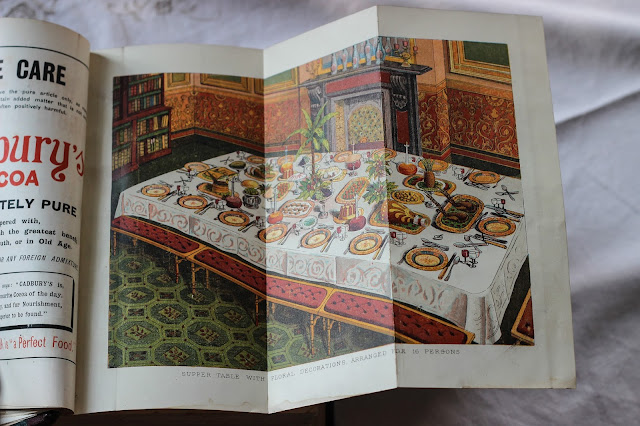 Mrs Beeton's Book of Household Management - How to lay a table for 16